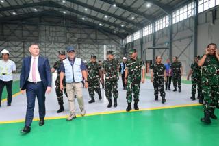 Kasau Tinjau Progres Pembangunan Infrastruktur Pesawat Tempur Rafale di Lanud Roesmin Nurjadin