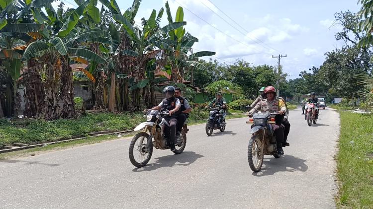 TNI–Polri di Simpang Kanan Kembali Patroli Gabungan, Antisipasi Aksi Spontan Pasca Unjuk Rasa Nasional