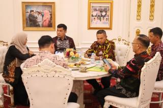 Bertemu Gubri, Kakanwil Kemenkum Riau Laporkan Kesiapan Posbakum 100%