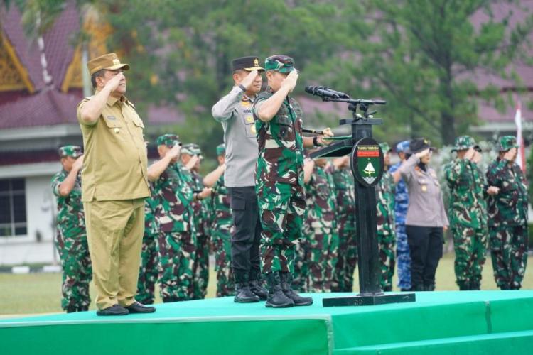 Hari Juang TNI AD di Riau, Pangdam XIX/Tuanku Tambusai Tekankan Komitmen Jaga Lingkungan
