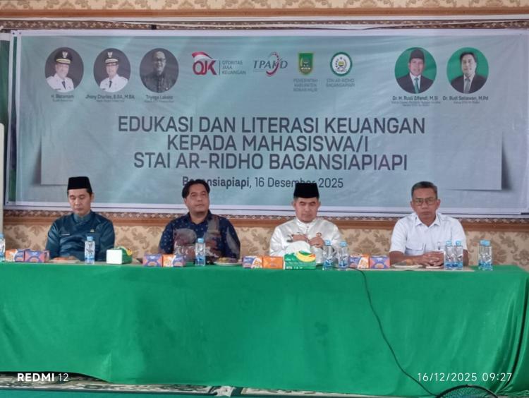 BRK Syariah Lakukan Edukasi dan Literasi Keuangan di Kampus STAI Ar Ridho Bersama OJK Provinsi Riau