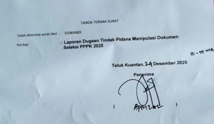 Dugaan Manipulasi Dokumen Seleksi PPPK di Kuansing Dilaporkan ke Polisi