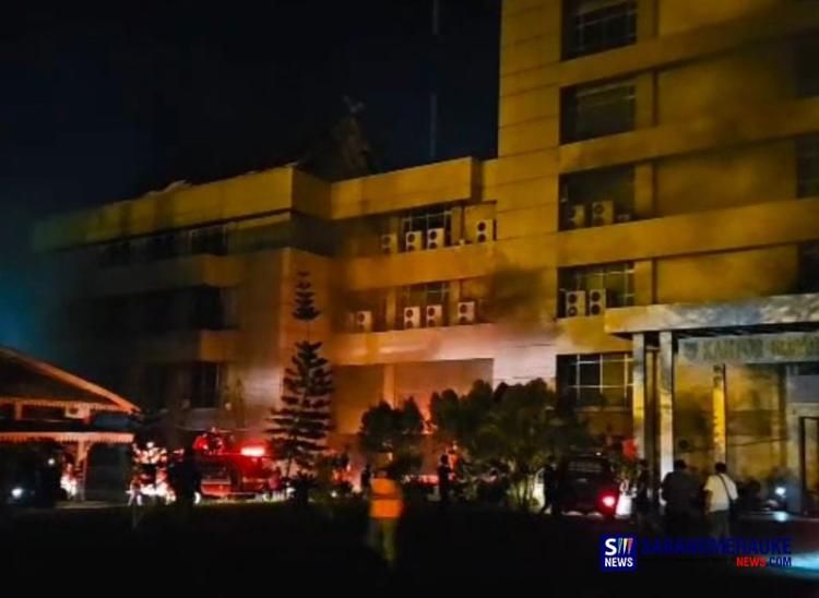 Kantor Kesra Pemkab Inhil Terbakar, Kerugian Ditaksir Rp100 Juta