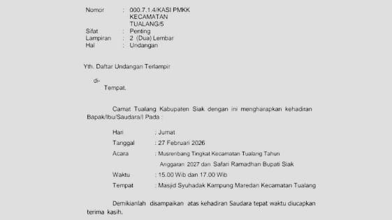 Heboh Musrenbang Kecamatan di Siak Digelar di Masjid, Anggota DPRD Non Muslim Tak Diundang