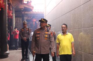 Kapolres Rohil Pimpin Langsung Patroli dan Pengamanan Perayaan Imlek 2577 di Bangko