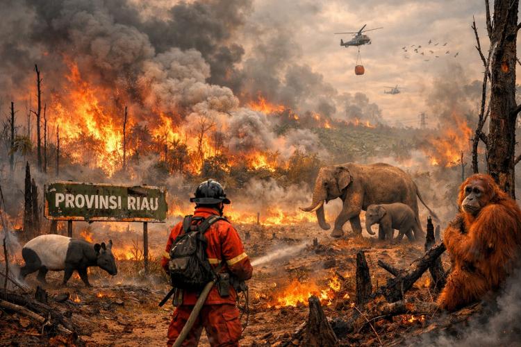 Riau Darurat! 126 Titik Panas Muncul Sekaligus, Pelalawan Paling Parah