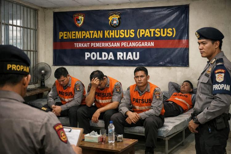 Heboh! 7 Polisi Dipatsus, Kasat Narkoba Pekanbaru Dicopot Gara-Gara Kasus Ini